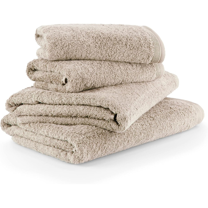 MÖVE Superwuschel Towel Set, 2 Shower Towels 80 x 150 cm & 2 Hand Towels 50 x 100 cm, Made in Germany, 100% Cotton, cashmere