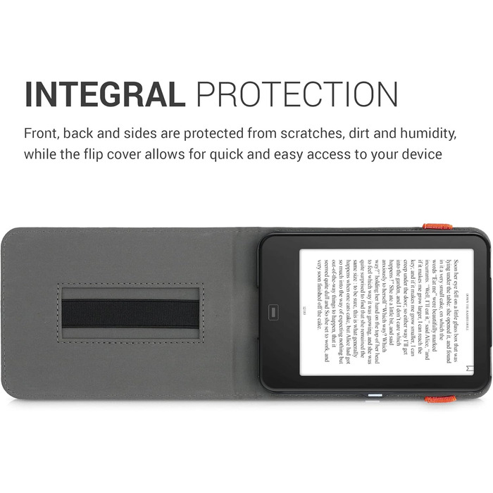 Чохол kwmobile для Tolino Shine 2 HD з петлею та підставкою - темно-синій