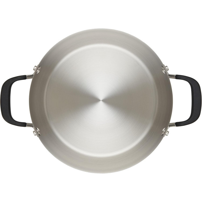 Набір кухонного посуду KitchenAid з нержавіючої сталі, 10 предметів, шліфований нержавіюча сталь (каструля 8 літрів)