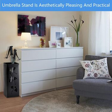 Підставка для парасоль та тростинок Sightday, металева, біла