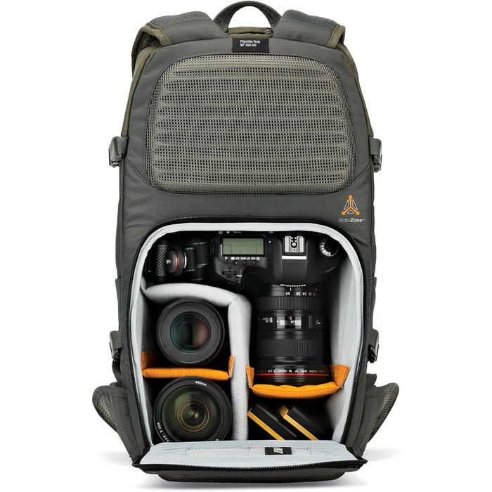 Рюкзак Lowepro Flipside Trek 350 AW - фоторюкзак для DSLR, об'єктивів, планшета та аксесуарів (сірий)