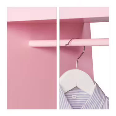 Relaxdays Children's Clothes Rack with Mirror