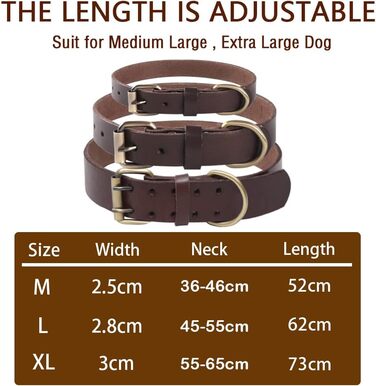 Нашийник для собак з м'якої натуральної шкіри, розмір M (L)