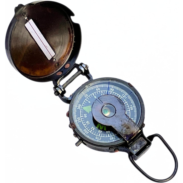 Royal Antique Lensatic Vintage Navigational Nautical Compass Authentic Brass Instrument