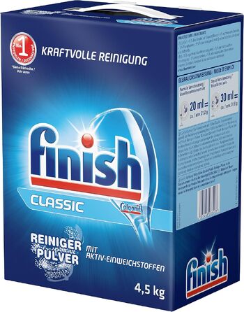 Порошок для посудомийних машин Finish Classic без фосфатів, 3 x 3 кг (загальна вага 9 кг)