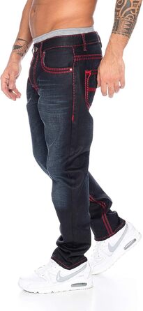 Чоловічі джинси Rock Creek преміум класу, чорні, модель RC-2092, 34W/32L