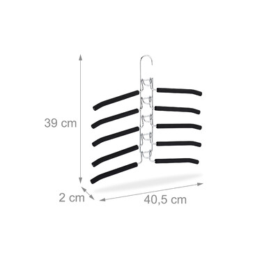 Relaxdays Clothes Hangers, Multi-Pack of 3