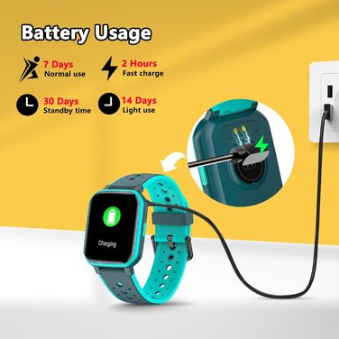 Дитячий розумний годинник Kinder Smartwatch: фітнес-трекер, IP68, 19 режимів, моніторинг серця та сну, 19 спортивних режимів, зелений колір