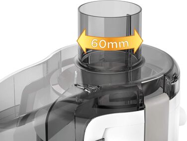 Центрифужна соковижималка Moulinex Frutelia+ JU3701, 350 Вт, з широким завантажувальним отвором, 2 швидкості та імпульсний режим