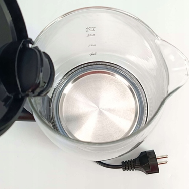 Електричний чайник Cecotec ThermoSense 390, 2200 Вт, 1,7 л, чорний