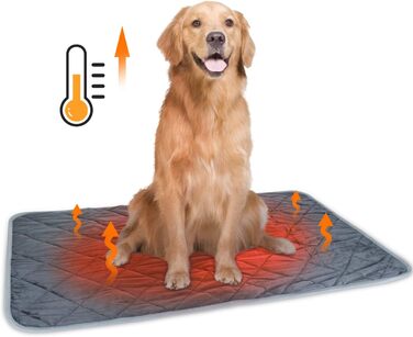 Самогріюча ковдра для котів та собак Nobleza, розмір M 60x45 см, тепла, миюча, з антиковзаючим покриттям