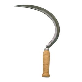 Bellota 2550-00 N - Toothed Weed Sickle with Hardened Steel Blade and Wooden Handle, Professional Agricultural Tool, 1 Piece
