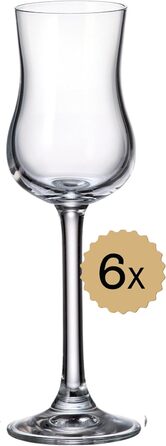 Набір келихів для пива Crystal Bohemia Biergläser 6 шт, 380 мл, кришталь, міцні, стійкі до подряпин, для пива та граппи