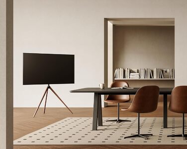 Підставка для телевізора FITUEYES 43-65 дюймів, настільна, регульована висота, чорна