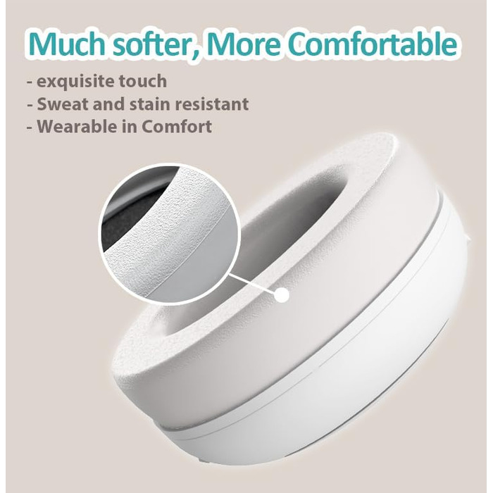 Навушники-захист від шуму для малюків 2-в-1 - сірі, до 48 місяців, регульоване антиковзне обруч, м'які та легкі