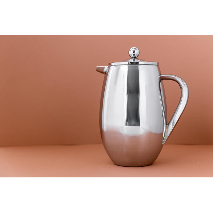 Френч-прес La Cafetière, подвійні стінки, нержавіюча сталь, 8 чашок, сріблястий