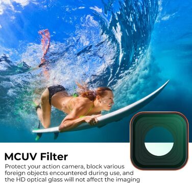 Набір фільтрів K&F Concept ND/CPL для GoPro Hero 13/12/11/10/9 Black (6 шт.) з UV-фільтром