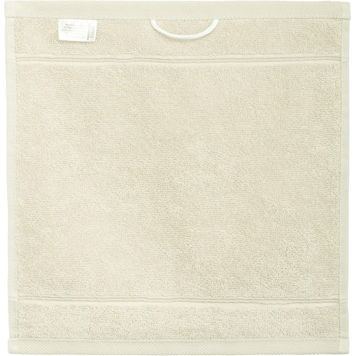 Набір махрових рушників для обличчя та рук Brandsseller, 10 шт, 30x30 см, бавовна 470 г/м², з підвісом, колір екрю