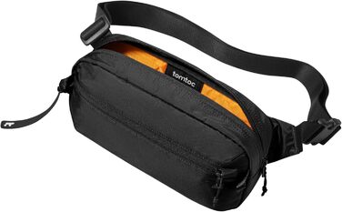 tomtoc Anti-Diebstahl Sling Bag 3,5L: Сумка на плече, через тіло, чорна, RFID-захист, для Switch, iPad mini, EDC, подорожі