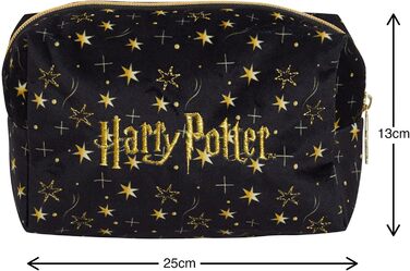 Косметичка Гаррі Поттер для жінок та дівчат, чорний велюр, сумочка для косметики та туалетних аксесуарів, подарунок, Deathly Hallows