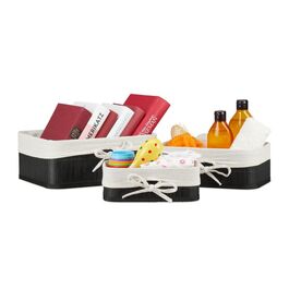 Набір з 3 кошиків для зберігання Relaxdays з бамбука