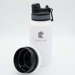 Термопляшка ThermoBott 700мл з нержавіючої сталі з мискою для собак
