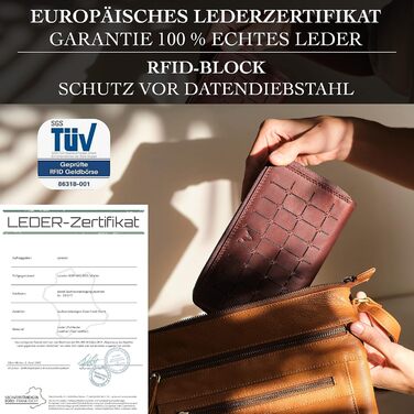Lavalen® Women's Wallet Large - Leather - Large Women's Wallet - Large Women's Wallet RFID - Large Women's Wallet - Women's Wallet - Women's Leather Wallet - Women's Gift