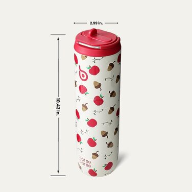 Пляшка для води BOTTLE BOTTLE 750 мл з соломинкою, кришкою та ручкою - не протікає, без BPA, подвійні стінки, ідеальна для спорту, подорожей та фітнесу