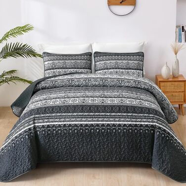 Пухова ковдра WONGS Bohemian, King-size, жовто-помаранчевий колір, мікрофібра, 261.6 x 228.6 см, 3 шт. (King, Чорний)