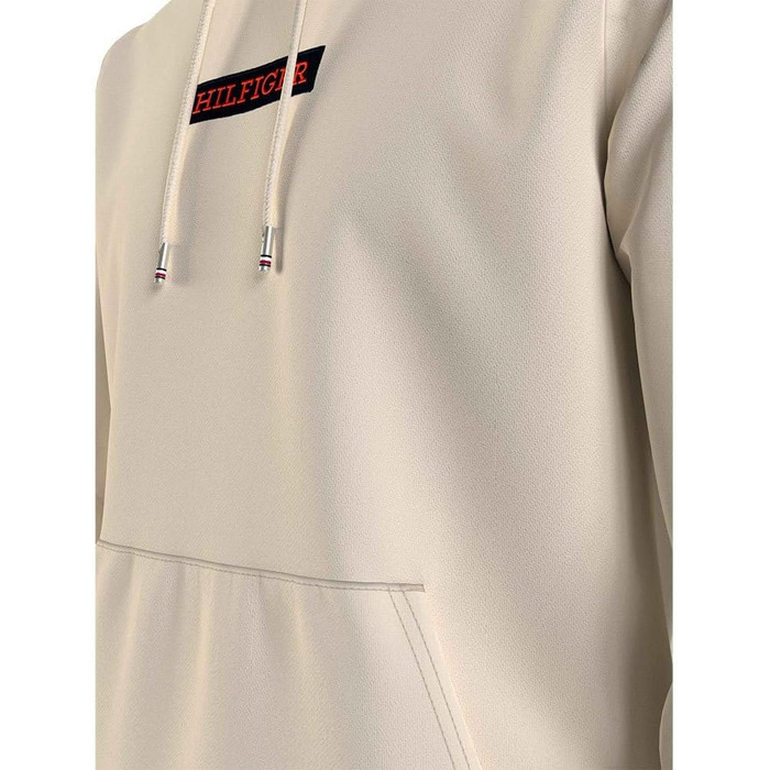 Чоловіча толстовка-худі Tommy Hilfiger Monotype Box Hoody бежевого кольору (Calico), розмір XS