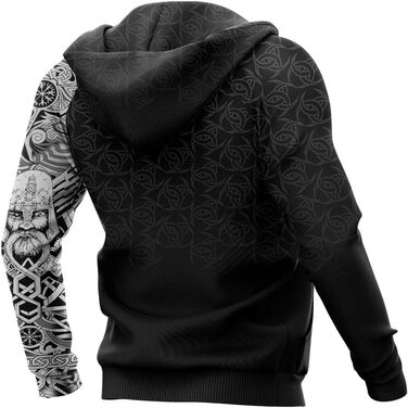 Світшот з принтом молота Тора, скандинавська міфологія, стильний одяг, унісекс, 3D друк