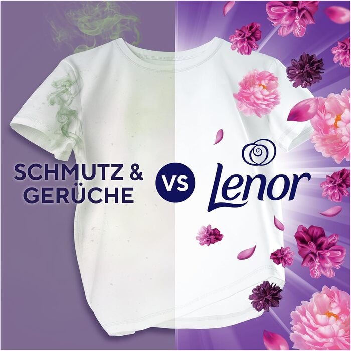 Пральний порошок Lenor Amethyst Blütentraum для прання білизни, 3.6 кг (на 90 прань)