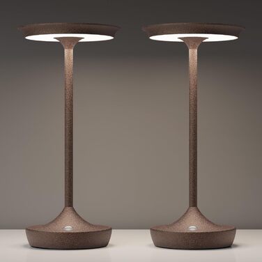 Бездротова LED-лампа для кемпінгу та дому: перезарядна настільна лампа з датчиком дотику, 3 кольори, IP54, 6000mAh (2 шт.)