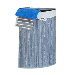 Relaxdays Bamboo Laundry Basket