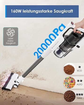 Бездротовий пилосос Tineco Pure ONE A50S Plus з акумулятором, 70 хв роботи, 3DSense Power щітка, технологія PureCyclone, контейнер 1 л, 185 Вт для шерсті тварин і грубого бруду