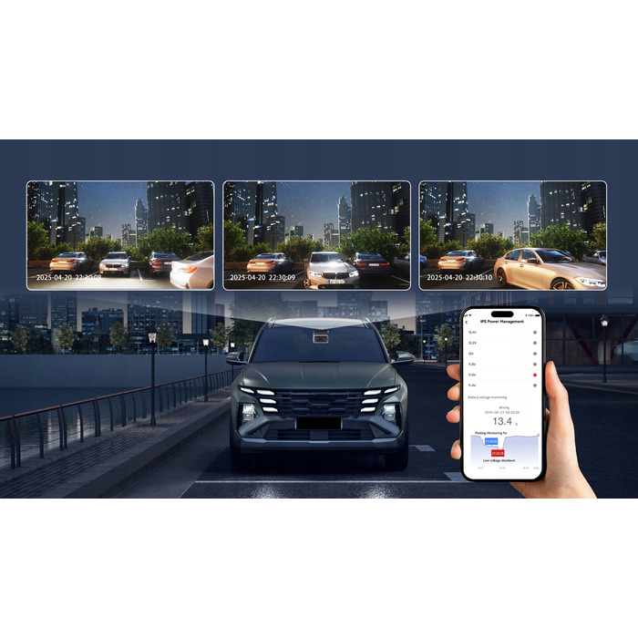Відеореєстратор DDPAI Z60 Pro 4K HDR з GPS, Wi-Fi, Bluetooth та карткою пам'яті 128ГБ