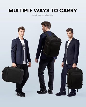 Рюкзак для подорожей LOVEVOOK, 17.3 дюйми, для ноутбука, чоловічий/жіночий, чорний