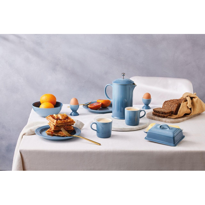 Le Creuset Stoneware Butter Dish, 900 g, 17 x 12.5 x 9 cm, Chambray, 70837174340000