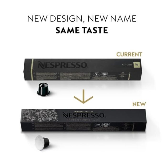 Кава NESPRESSO Original Ristretto, темне обсмаження, 50 капсул для капсульних машин Original