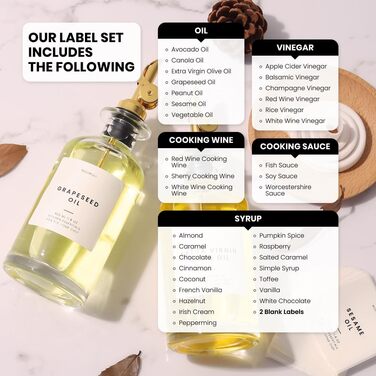 Molimoli Olive Oil Set in Glass, 350-ml Bottles with Weighted Dispensers, 4 Pieces