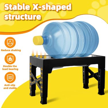 Підвищена годівниця для собак, регульована висота, великі породи - 2 x миска з нержавіючої сталі (1200 мл) + 1 x повільна годівниця (800 мл) - антиковзна станція для годування середніх/великих собак, чорний/сірий колір