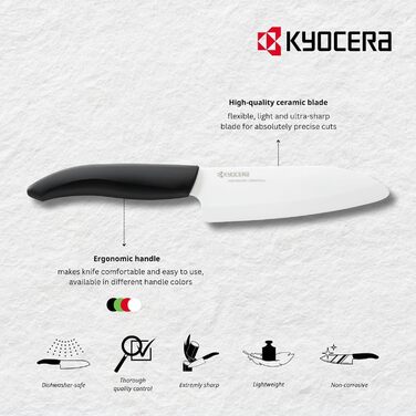 Набір керамічних ножів Kyocera Gen WHBK, 3 штуки, чорний