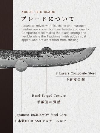 Професійний японський кухонний ніж HOSHANHO Gyuto 20 см для м'яса та овочів, ніж-шеф