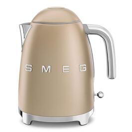 Електричний чайник Smeg KLF03WHEU 1.7л, 2400Вт, з фільтром від накипу та системою Soft-Opening, колір шампань