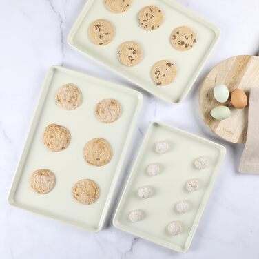 Набір форм для випічки Martha Stewart Gallen, 10 шт., кераміка, антипригарне покриття, без PFA, кольору льону