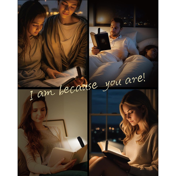 LED-ліхтарик для читання, перезаряджуваний, ультралегкий, 3 кольори (бурштиновий), 5 рівнів яскравості, диммер, модний, портативний, чорний/рожевий