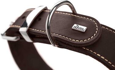 Нашийник для собак HUNTER AALBORG SPECIAL, шкіряний, міцний, комфортний (XS-S), темно-коричневий