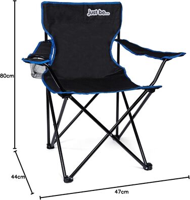 Кемпінговий стілець складаний з підлокітниками та тримачем для напоїв, сірий/рожевий (чорний/синій)
