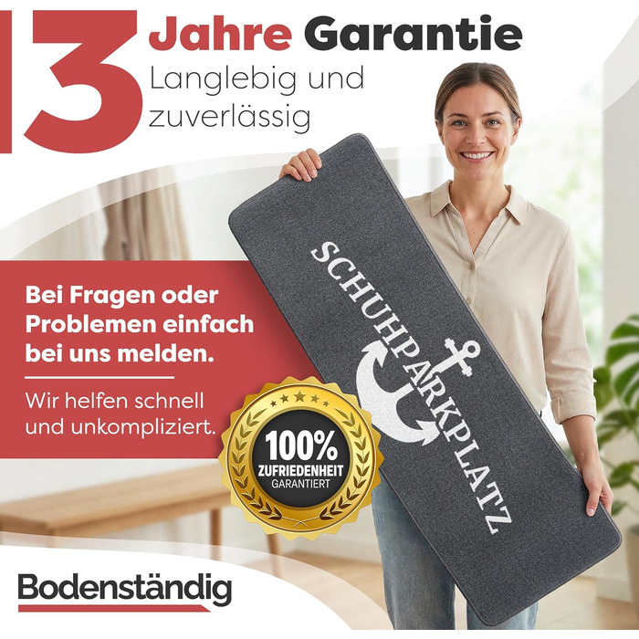 Килимок для дому 40x60 см, стійкий до прання - ідеальний розмір для вхідних дверей. Килимок для прихоплювання бруду, килимок з написом 