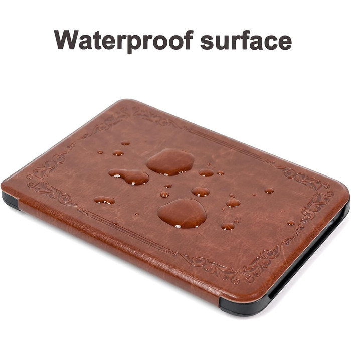 Чохол для Tolino Shine Color/Shine 5(2024)/Shine 4(2022) & Kobo Clara Colour | BW | 2E, тонкий захисний чохол з авто-ввімкненням/вимкненням (квітка), коричневий